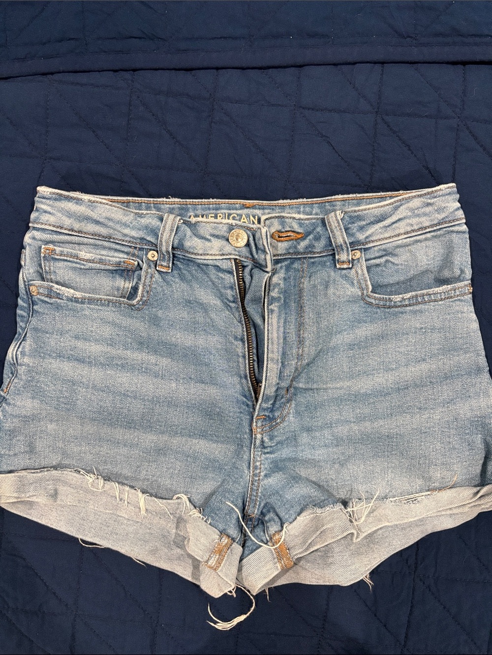 American Eagle Outfitters Light Blue Denim Cutoff Shorts